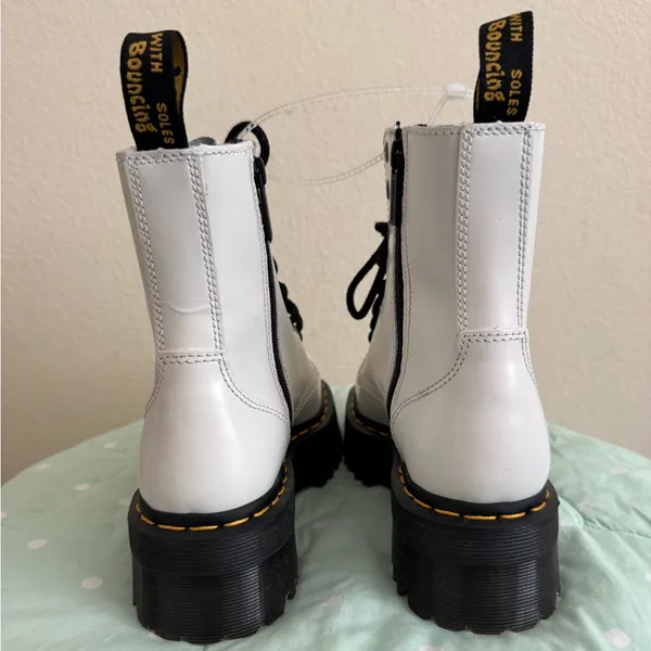 Dr. Martens Jadon White Leather Platform Boots EU 37/Men’s size 5/Women’s size 6 - Image 8