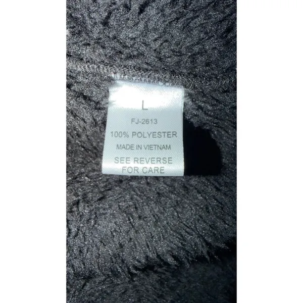 Zenana Outfitters Women’s Fuzzy Hooded Long Vest Size L Black Open Front - Image 7