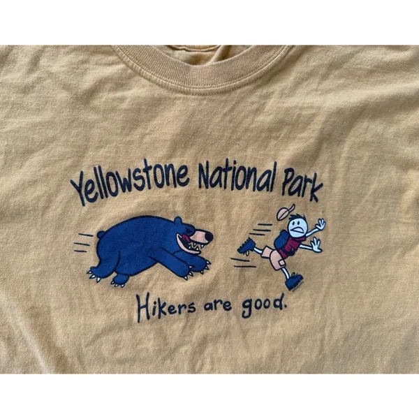 Life is Good Yellowstone National Park Graphic T Shirt Women’s‎ Small Tee EUC - Image 6