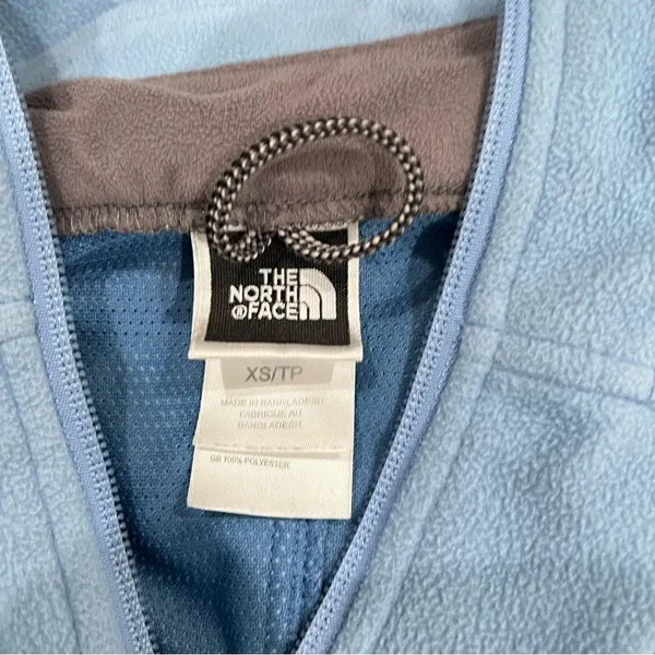 The North Face Blue Fleece Zip Up Jacket Women’s XS - Image 3
