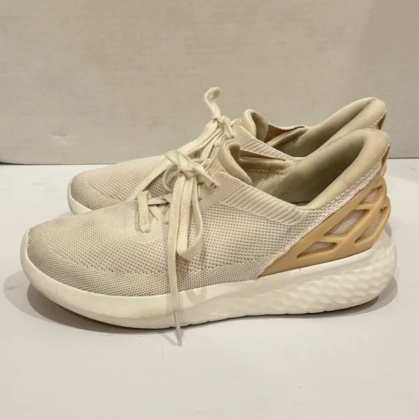 Kizik Athens Sneakers Mens 7.5‎ Womens 9 Cream Peach Shoes Hands-Free Cage G2FC - Image 2
