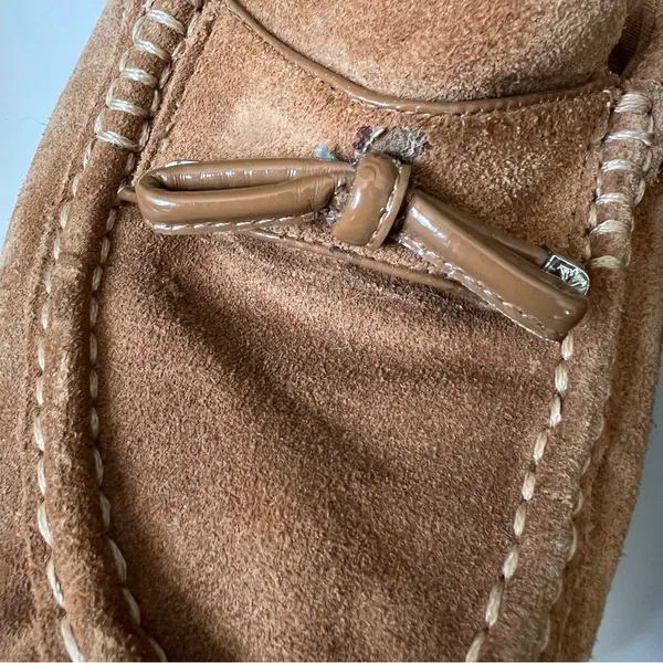 Isaac mizrahi 8.5 brown leather moccasins - Image 2
