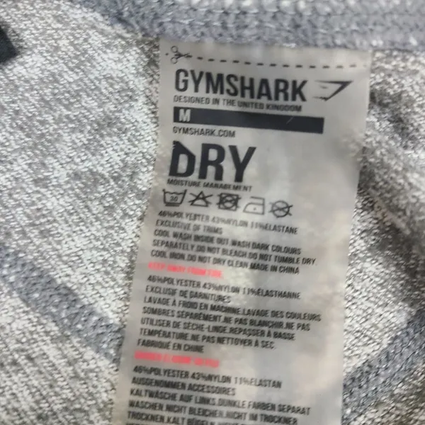 Gymshark Womens Workout Gym Dry Leggings‎ Gray Size Medium - Image 3