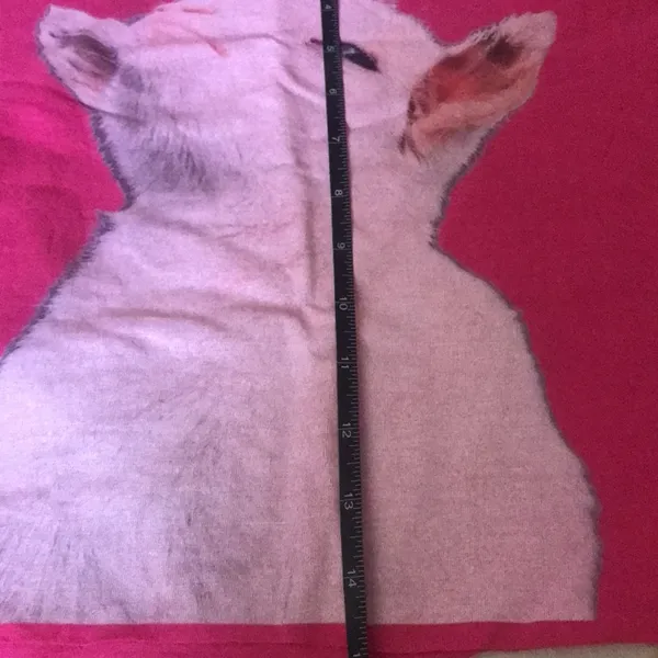 Pink‎ goat cropped t shirt cute Y2K - Image 4