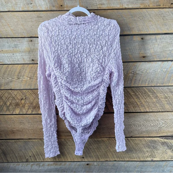 Intimately Free People Lace Lavender Day & Night Bodysuit Shear Stretch Medium - Image 13