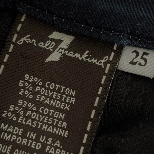 7 For All Mankind Dark Blue high waist Skinny Jeans - Image 6