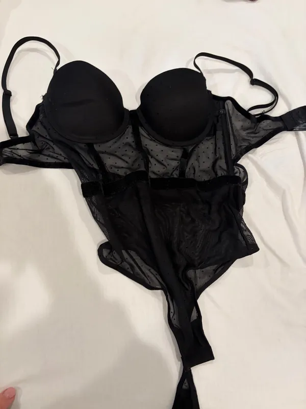 Black Corset Bodysuit Size XS - Image 2