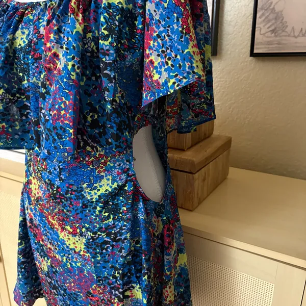 REVOLVE For Love &‎ Lemons Martini Dress In Blue Side Cut Outs Size Large - Image 3