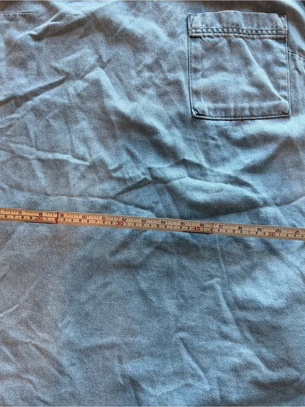 Light Blue Denim Tank Dress‎ with Pocket - Image 5