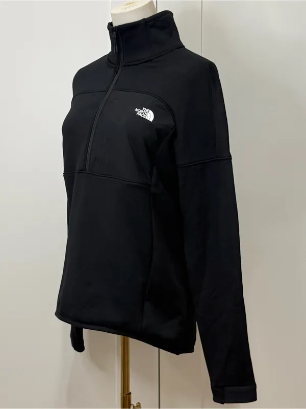 The North Face TNF Performance Fleece Quarter Zip Jacket Small Black Outdoor - Image 8