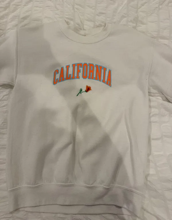 california sweatshirt White - Image 2