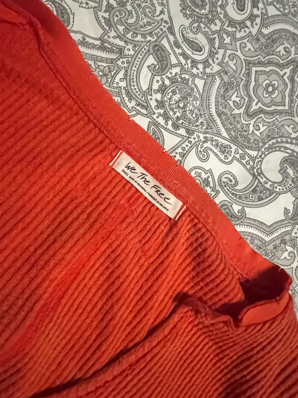 We The Free Orange Sweater Red - Image 2