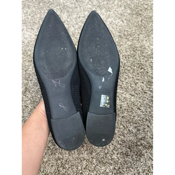 Everlane Black ReKnit 40 Hour Pointed Toe Ballet Flats US 11 - Image 8