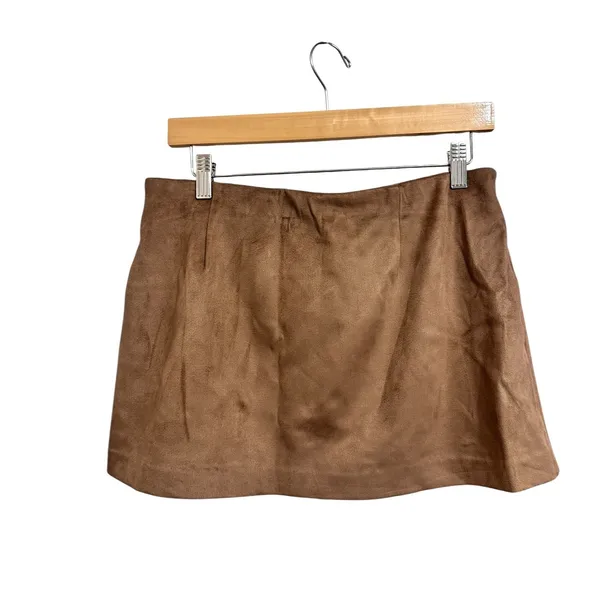 Abercrombie & Fitch‎ Faux Suede Mini Skort Brown Medium 143-200-00293-400 - Image 7
