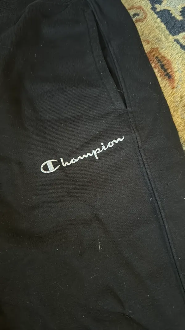 Champion Black Sweatpants - Image 3