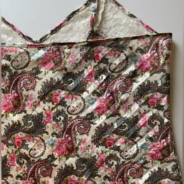 Vintage Y2K Victoria’s Secret Paisley Cami Top Women’s Size Large A11 - Image 5