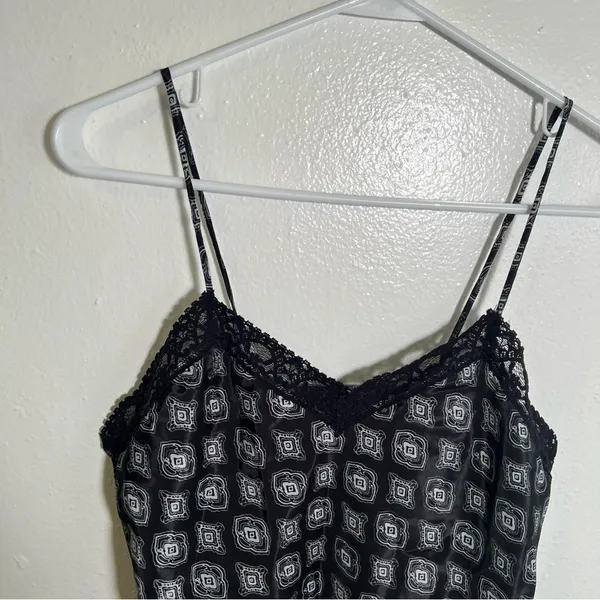 Vintage Victoria's Secret Gold Label Womens Size Small Camisole Black White Lace - Image 2