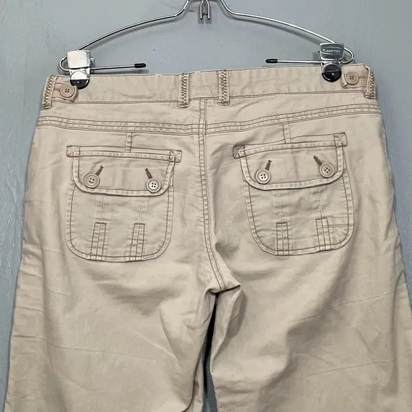 Maurices Women Size 9 10 Tan Khakis Pants Baggy Straight Casual 90s Y2K Utility - Image 6