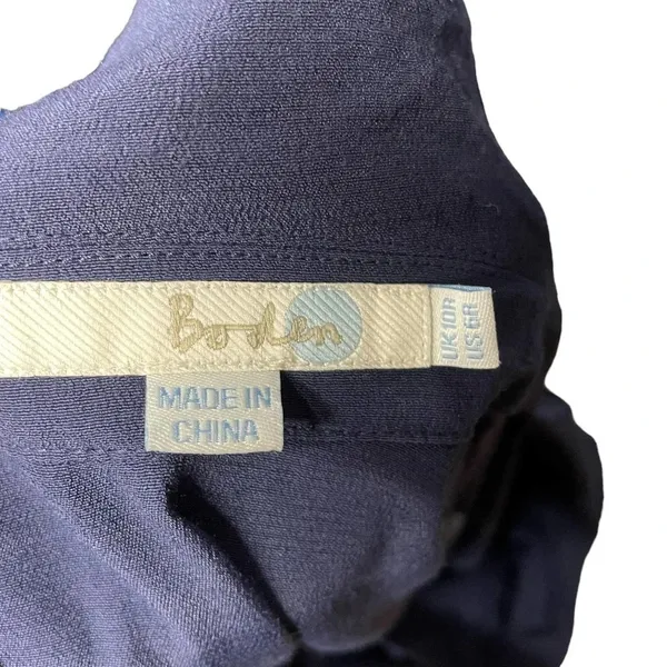 Boden Highbury‎ Peter Pan Collar Dress Navy Blue Size US 6 - Image 11