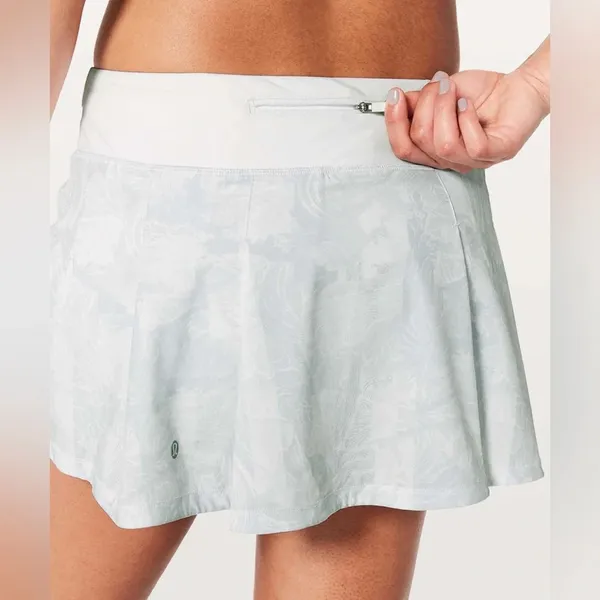 Lululemon Pace Rival Skirt (Regular) No Panels Eternal Wave White Size 4 - Image 3
