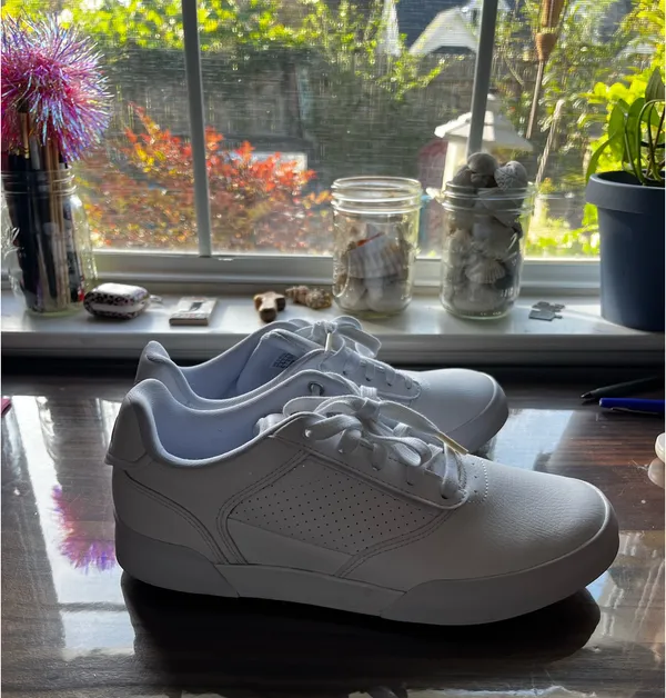White Adidas Golf Shoes  - Image 2