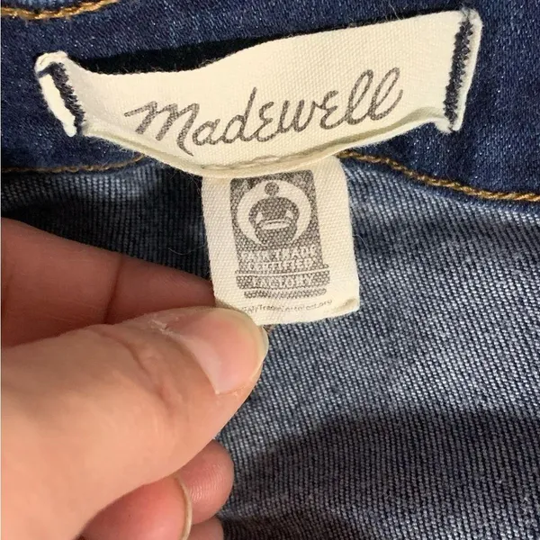 Madewell 10" High-Rise Skinny Women’s Blue Jeans Size 24 - Image 3