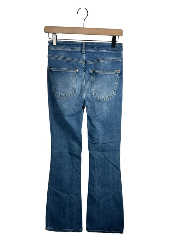 Pilcro Anthropologie High Rise Flare Jeans Womens 25 Medium Wash Stretch‎ Denim - Image 4