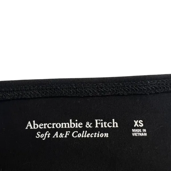 Abercrombie & Fitch Cutout Off-Shoulder Bodice Black Chic Long Sleeve Size XS - Image 6
