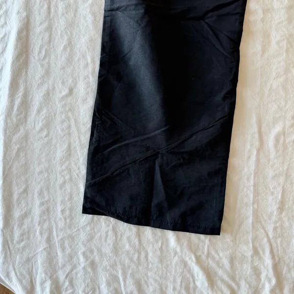 Women's Black Lightweight Fitted Waist Pants Size Medium #260667 - Image 7