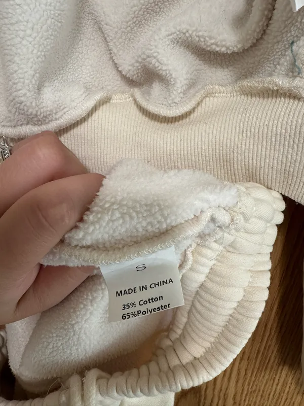 Amazon Pastel Yellow Cropped Zip-Up Sweat Set  - Image 5