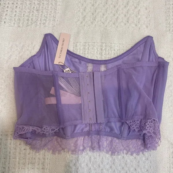 Victoria’s Secret Medium Dream Angels embroidered corset top BC 3187 - Image 12