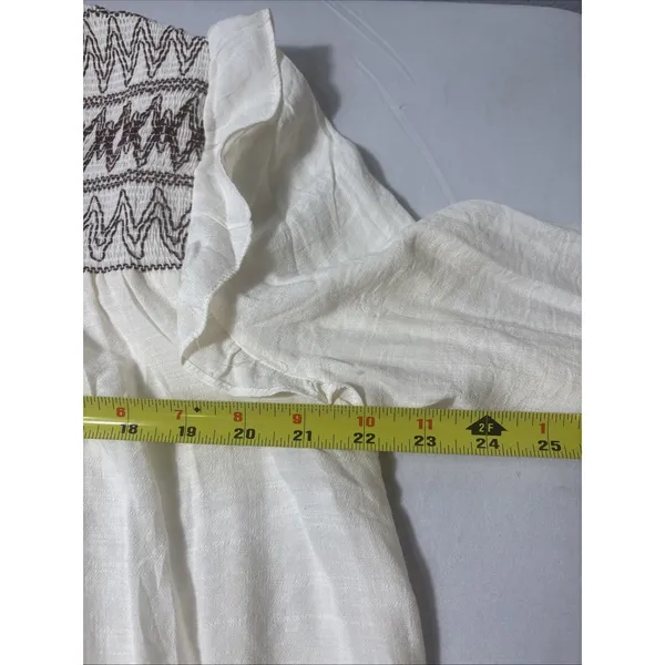 Women's Perch By Blu Pepper Boho Long Sleeve Tunic Top Size 1XL Shirt Cottage - Image 9