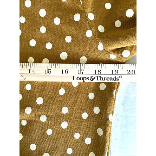 Madewell Banded Long Sleeve Crewneck Pullover Sweatshirt in Inkwell Dots Sz M - Image 5