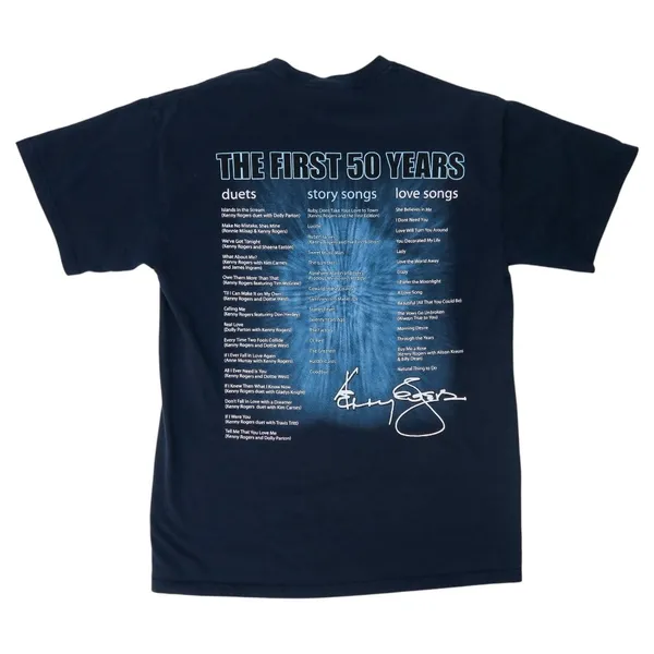 Gildan Kenny Rogers The First 50 Years Country Music Shirt - Image 3