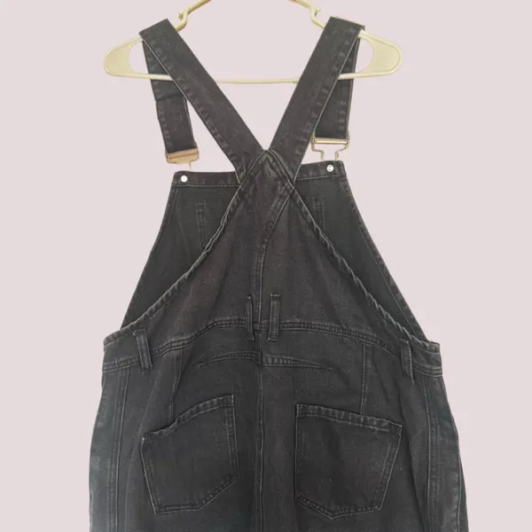NWT‎ Ladyful Black Denim Overalls – XL - Image 6