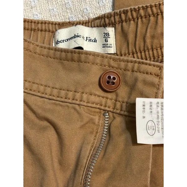 Abercrombie & Fitch Cargo Pants Women's Size 6 Pull On Wide Leg Utility - Image 9