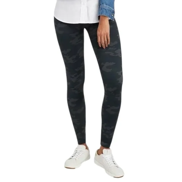 Spanx Women’s Size M Black Camo Seamless Look At Me Now Leggings - Image 5
