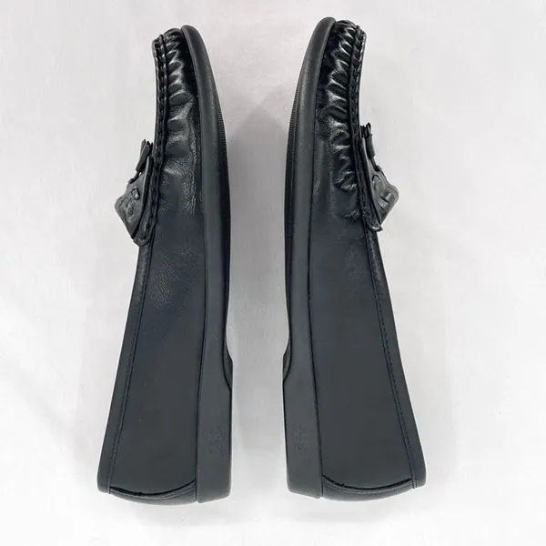 SAS Softie Black Leather Tassle and Kiltie Slip On Loafers 0073-013 Size 10 N - Image 3