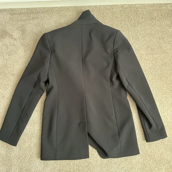 Express Editor Studio Stretch Twill Fitted One Button Blazer  - Image 6