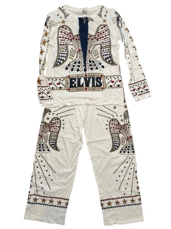 Elvis Presley American Eagle PJ set 100% Cotton Graceland Gift Halloween costume - Image 4