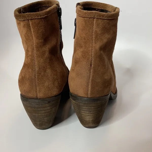 Born Aire boots‎ brown leather heeled boots size 7 - Image 6