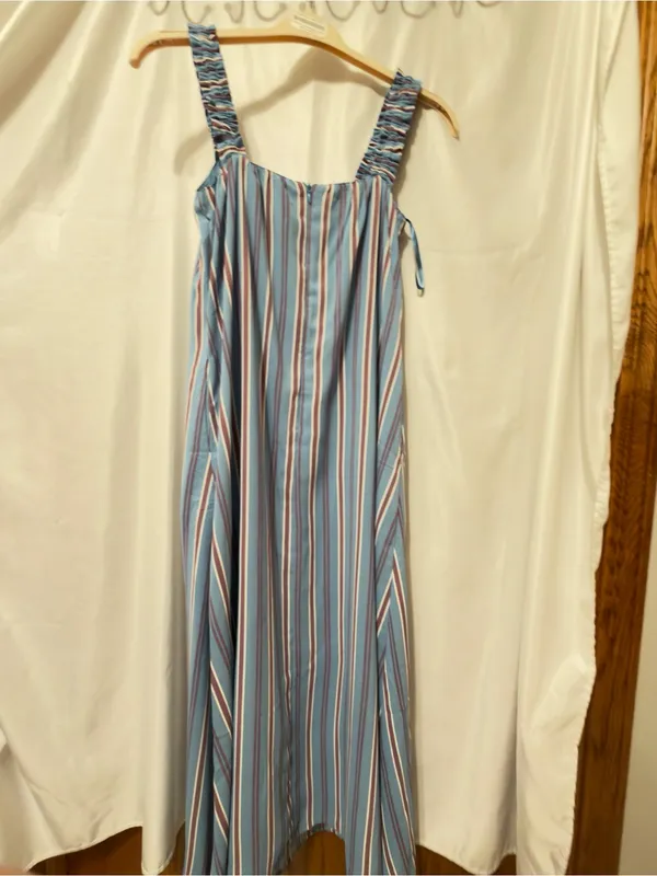 Petal and Pup NWT Alessandra Maxi Dress - Blue Stripe-oversized XS fits M/L - Image 14