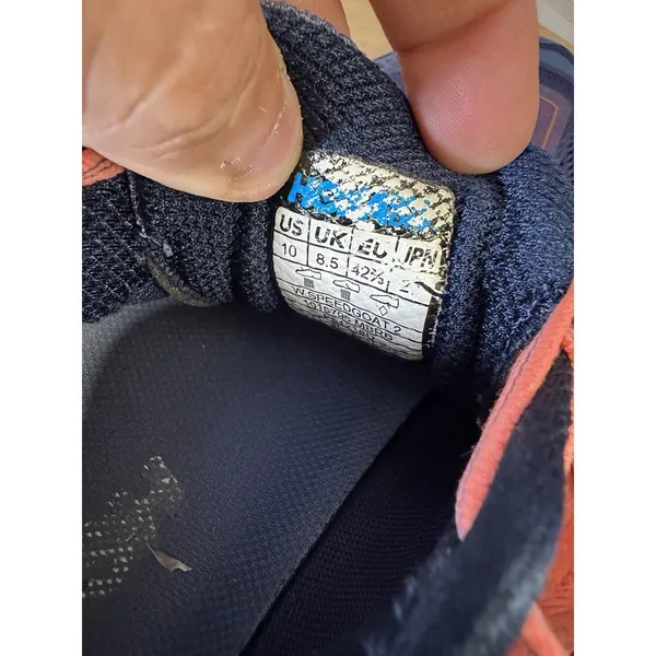 Hoka One One Speedgoat 2 Womens 10 Blue Raspberry Trail Running Shoes 1016796 ** - Image 5