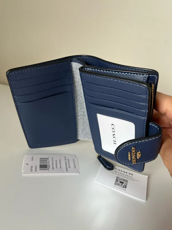Coach Medium Corner Zip Wallet In Signature Canvas - Image 5