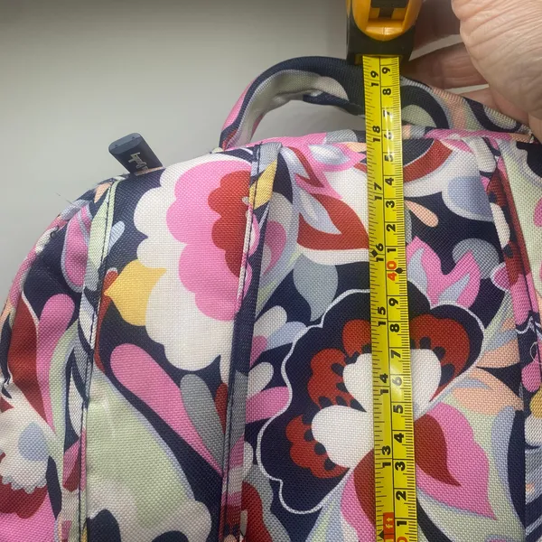 Vera Bradley Mod Paisley Pink Blue Lighten Up Essential Backpack School Travel - Image 10