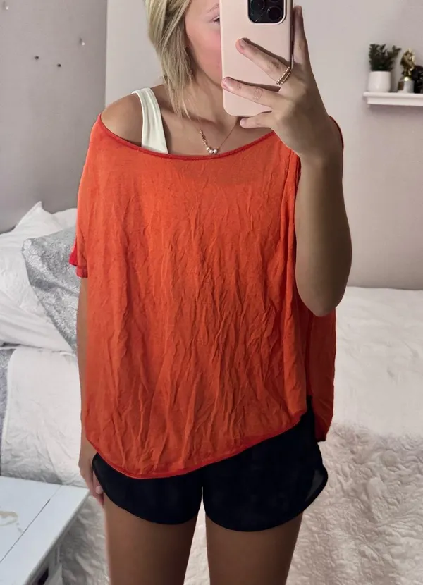 Free People Orange Top - Image 3