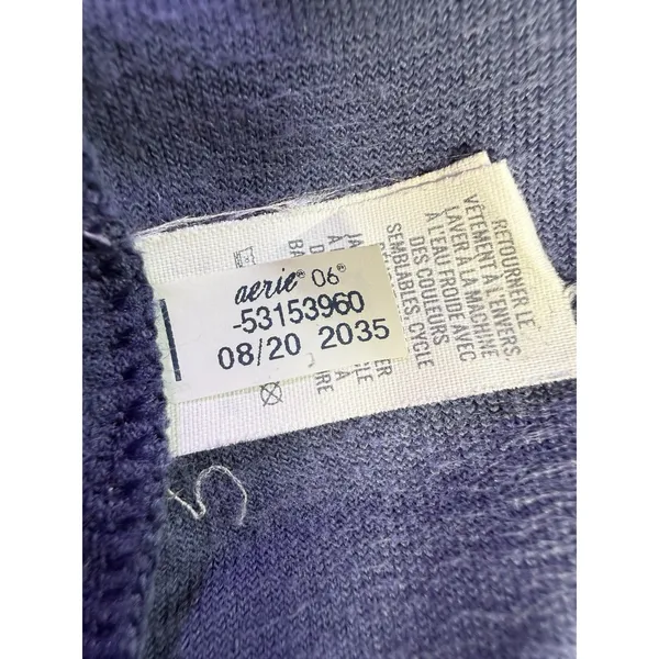 Aerie Purple Velour Oversize Sweater Sz Large Comfy Fall Festival Cottage D40 - Image 5
