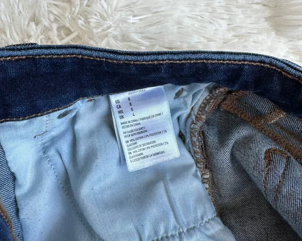 American Eagle High Rise Denim Shorts Size 0 - Image 5