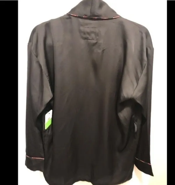 Sam Edelman satin robe in black - Image 2