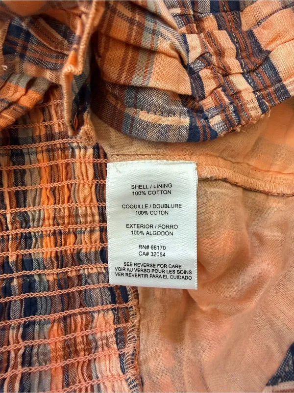NWT Verb by Pallavi Singhee Anthropologie Cotton Ruffle Plaid Gingham Top medium - Image 10